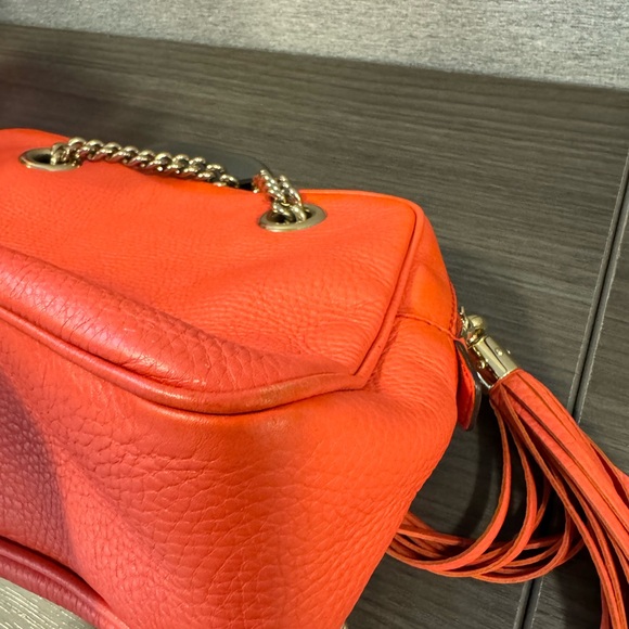 Gucci Small Soho Double Chain Shoulder Bag in Begonia Pink 308983 PRICE IS FIRM - Picture 10 of 16